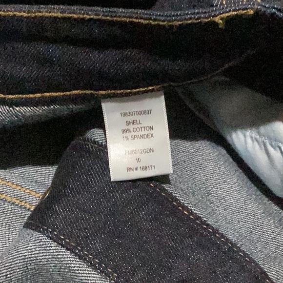 Farmers Market Dark Heavyweight Midi Jean Skirt - Size 10 - Picture 6 of 9